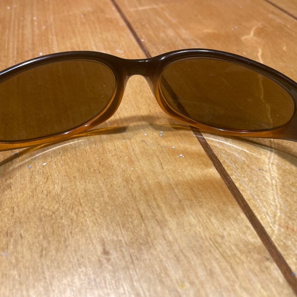 ICICLES Sunglasses Made in Italy Black/Amber Lens Motorcycle Slider UNISEX - Picture 13 of 16